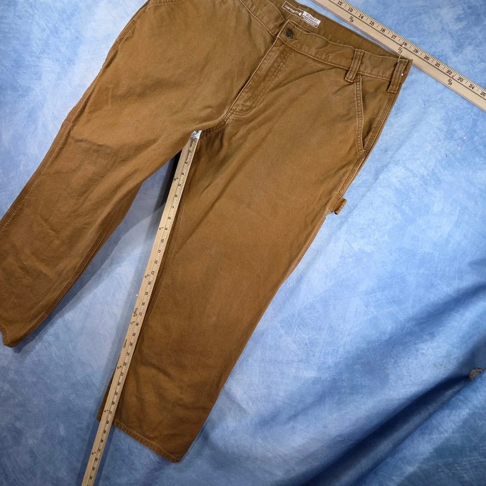 Carhartt Relaxed Fit Duck Canvas Work Pants Mens 40x30 Brown Utility Carpenter